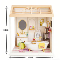 Конструктор-румбокс Ванна кімната Mini House 8009-MH серії "Інтерєр" зі світлом