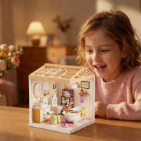 Конструктор-румбокс Ванна кімната Mini House 8009-MH серії "Інтерєр" зі світлом