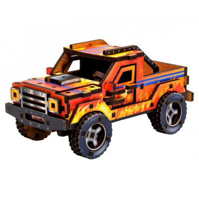 Деревяний 3D конструктор "Turbo off-road" Puz-00972 87 деталей