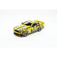 Деревяний 3D конструктор "Muscle car GT" Puz-00638 162 деталі жовтий Деревяний 3D конструктор "Muscle car GT" Puz-00638 162 деталі жовтий