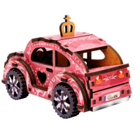 Деревяний 3D конструктор "Turbo Princess" Puz-00969 70 деталей