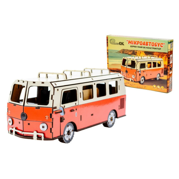 Деревяний 3D конструктор "Мікроавтобус" Puz-00926 156 деталей Деревяний 3D конструктор "Мікроавтобус" Puz-00926 156 деталей