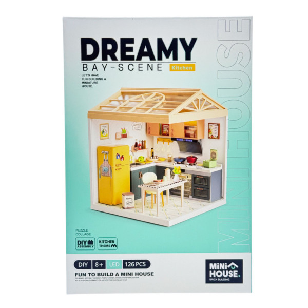 Конструктор-румбокс Кухня Mini House 8005-MH серії "Інтерєр" зі світлом