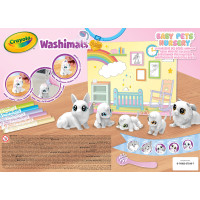 Washimals Набір для творчості "Домашні тваринки", з фломастерами 5 шт