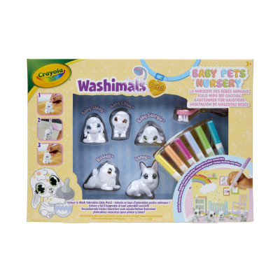 Washimals Набір для творчості "Домашні тваринки", з фломастерами 5 шт Washimals Набір для творчості "Домашні тваринки", з фломастерами 5 шт