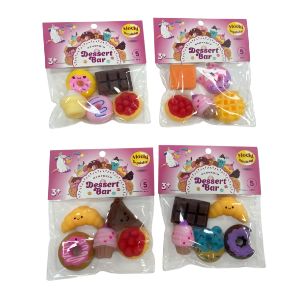 Іграшки колекційні у наборі Monster Gum mochi squishy "Десерт бар"
