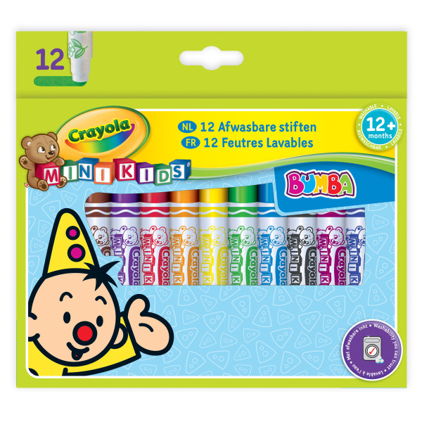 Mini Kids Мої перші фломастери (washable), 12 шт