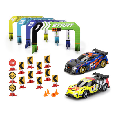 Ігровий набір "BUILD 2 DRIVE" DUO PACK RACE SET, РК, 2,4 GHz (ГГц), жовта та синя Ігровий набір "BUILD 2 DRIVE" DUO PACK RACE SET, РК, 2,4 GHz (ГГц), жовта та синя