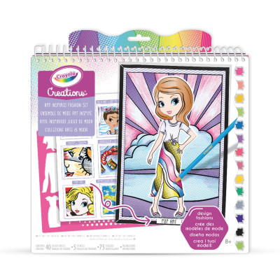 Crayola Creations Набір для творчості "АРТ-СТУДІЯ" з наліпками та трафаретами, 40 сторінок