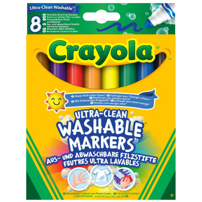 Набір фломастерів широка лінія (ultra-clean washable), 8 шт