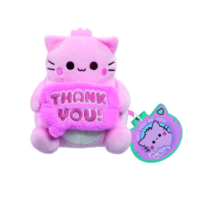 М'яконабивна іграшка-емоція Pembe The Pink Cat 15 cm (см) - Дякую тобі