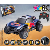 Машина на РК "RED BULL X-raid MINI JCW Buggy" 1:16, 30 cm (cм), 2.4 Ghz (ГГц) Машина на РК "RED BULL X-raid MINI JCW Buggy" 1:16, 30 cm (cм), 2.4 Ghz (ГГц)