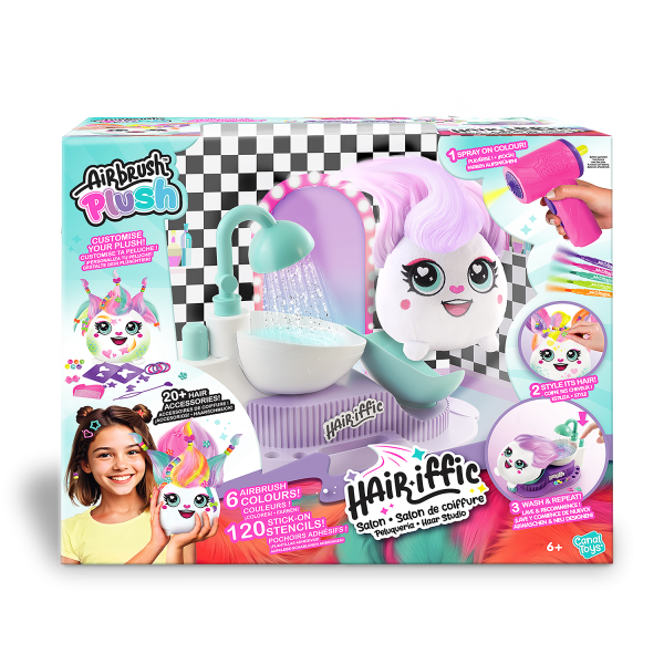Набір DIY AIRBRUSH PLUSH Hair'iffic "Перукарня" Набір DIY AIRBRUSH PLUSH Hair'iffic "Перукарня"
