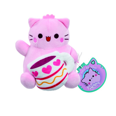 М'яконабивна іграшка-емоція Pembe The Pink Cat 15 cm (см) - Час на каву М'яконабивна іграшка-емоція Pembe The Pink Cat 15 cm (см) - Час на каву