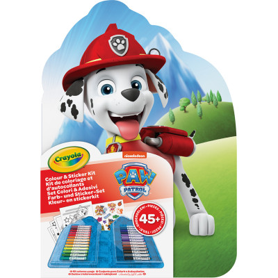 Переносний набір для малювання "Paw Patrol" з фломастерами та розмальовками