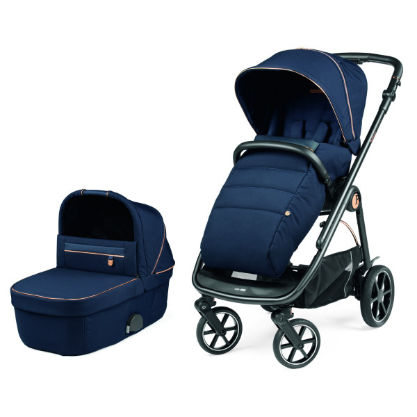 Коляска 2в1 Veloce Blue Shine, синя
