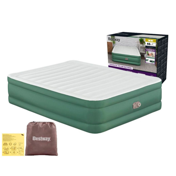 Велюр ліжко 69646 з вбудованим насосом 203 х 152 х 46 см Велюр ліжко 69646 з вбудованим насосом 203 х 152 х 46 см