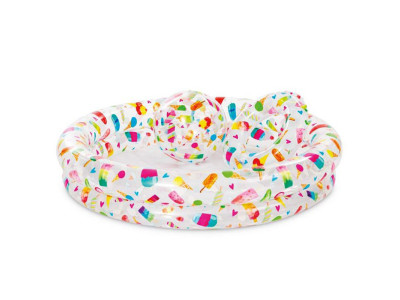 Дитячий надувний басейн Солодощі 59460-2 коло мячик