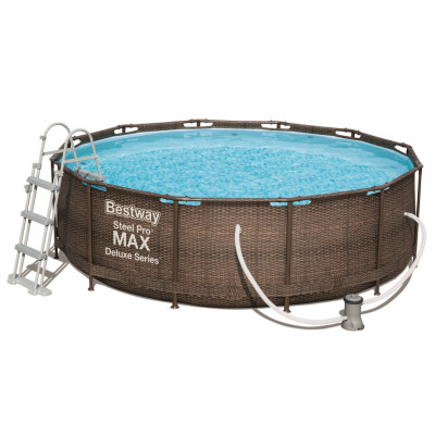 Басейн каркасний 56709 фільтр-насос сходи в коробці