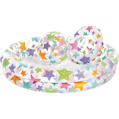 Дитячий набір Басейн надувний коло та мяч 59460-3 122-25 см 156 л