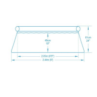 Басейн надувний 57448S 244 x 61 см круглий 1880 л