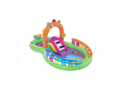 Дитячий надувний ігровий центр "Музика" BW 53117 з гіркою