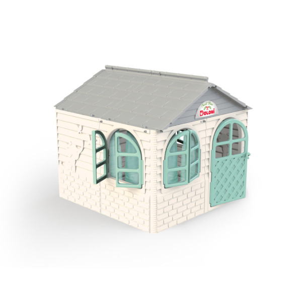 Ігровий Будиночок зі шторками Doloni Toys 02550/5 Біло-Бірюзовий Ігровий Будиночок зі шторками Doloni Toys 02550/5 Біло-Бірюзовий