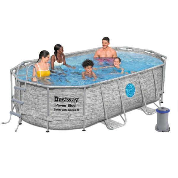 Басейн каркасний Bestway 56714K (427-250-100 см) 7250 л