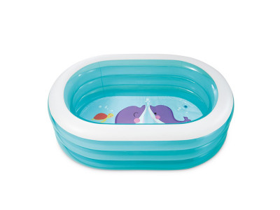 Дитячий надувний басейн Дельфіни 57482-2 238 л 163x107x46 см