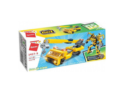 Дитячий Конструктор Qman 1417-1-6 будтехніка 79 дет Iron Jib Crane