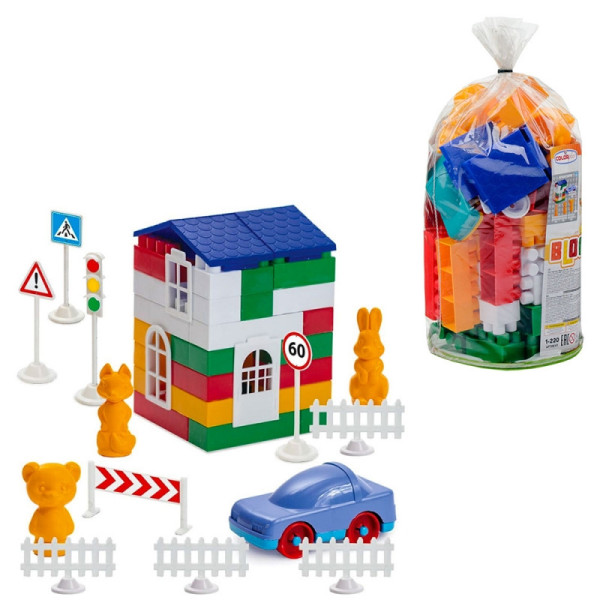 Дитячий конструктор "Лідер" №2 1-220 80 великих деталей