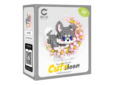 Дитячий конструктор Сіре цуценя 8982 серії "Cute Moon" 452 деталі