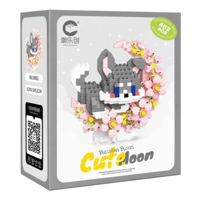 Дитячий конструктор Сіре цуценя 8982 серії "Cute Moon" 452 деталі
