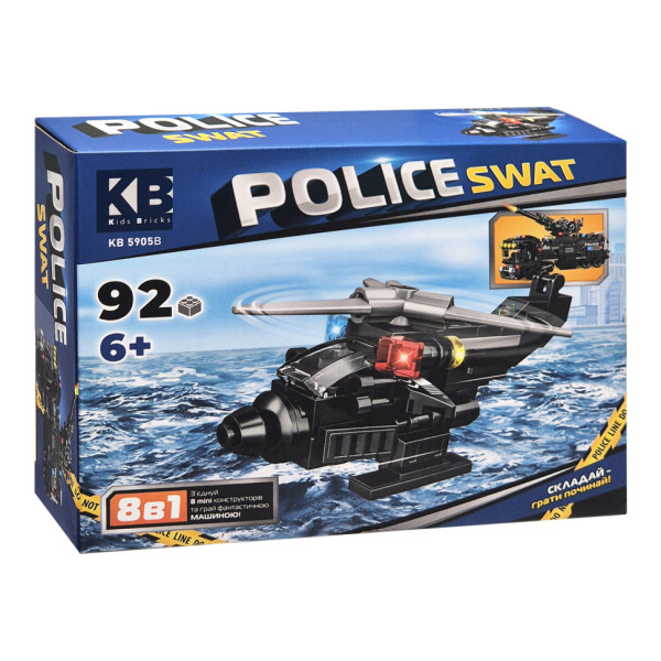 Дитячий конструктор Police SWAT KB 5905B пластик 92 деталі