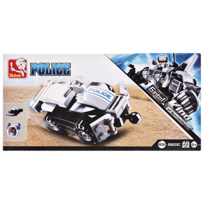 Дитячий конструктор Поліцейська серія Police SLUBAN M38-B0635-3 69 деталей