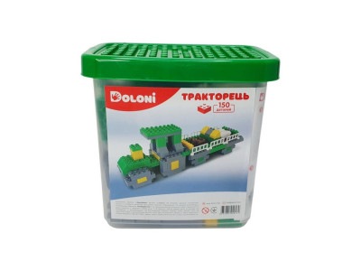 Конструктор "Тракторець" 013888/04 в пластиковому боксі 150 деталей