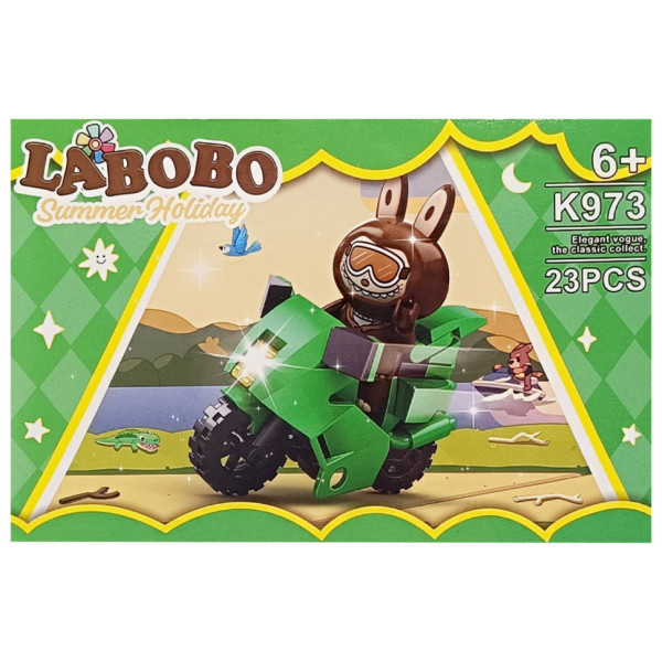Дитячий конструктор Summer holiday LABUBU K973A-1 23 деталі