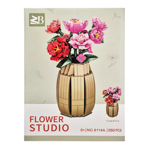 Дитячий конструктор "Квіти Камелія" Flower Studio 9114A 550 деталей Дитячий конструктор "Квіти Камелія" Flower Studio 9114A 550 деталей