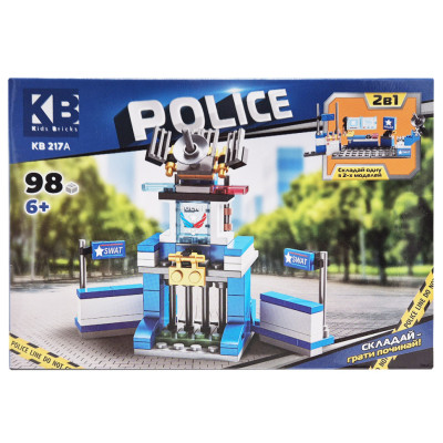 Дитячий конструктор Поліцейська серія Police KB 217A 2 в 1 98 деталей
