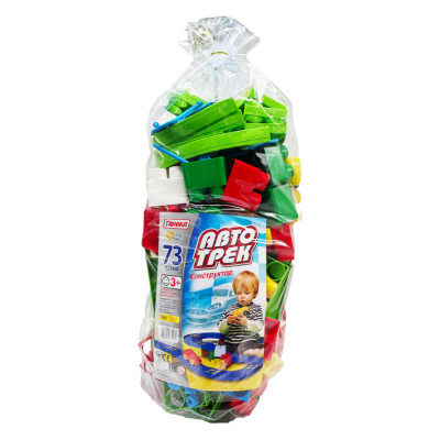 Конструктор дитячий "Автотрек” 70262 73 деталі паяний пакет