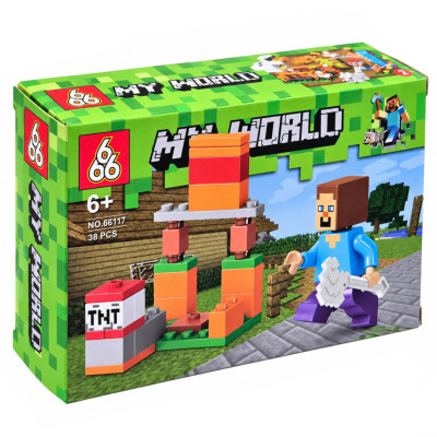Конструктор дитячий "Minecraft" 66117-2 39 деталей Конструктор дитячий "Minecraft" 66117-2 39 деталей