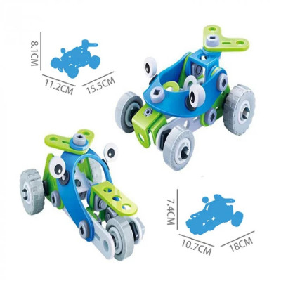 Конструктор Build&Play 2 в 1 "Гоночні машини" HANYE J-7726 52 елементи