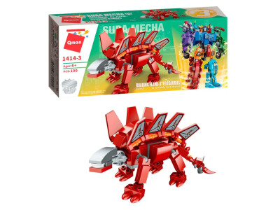 Дитячий Конструктор Qman 1414-1-6 трансформер (робот + динозавр) 93 дет Stegosaurus Дитячий Конструктор Qman 1414-1-6 трансформер (робот + динозавр) 93 дет Stegosaurus