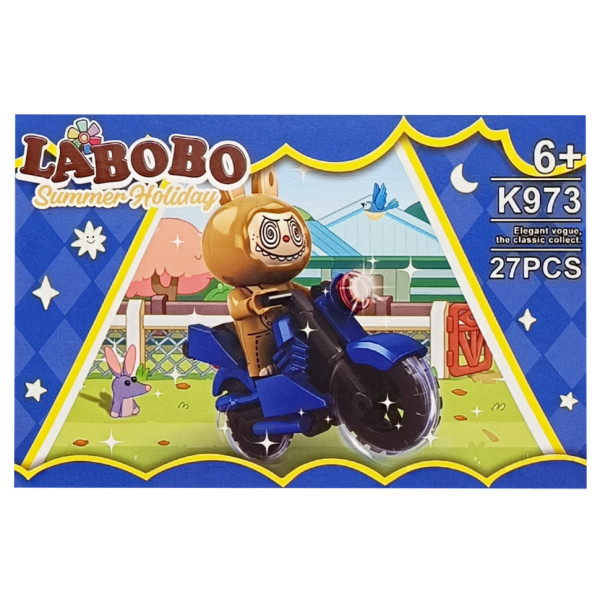 Дитячий конструктор Summer holiday LABUBU K973A-2 27 деталей