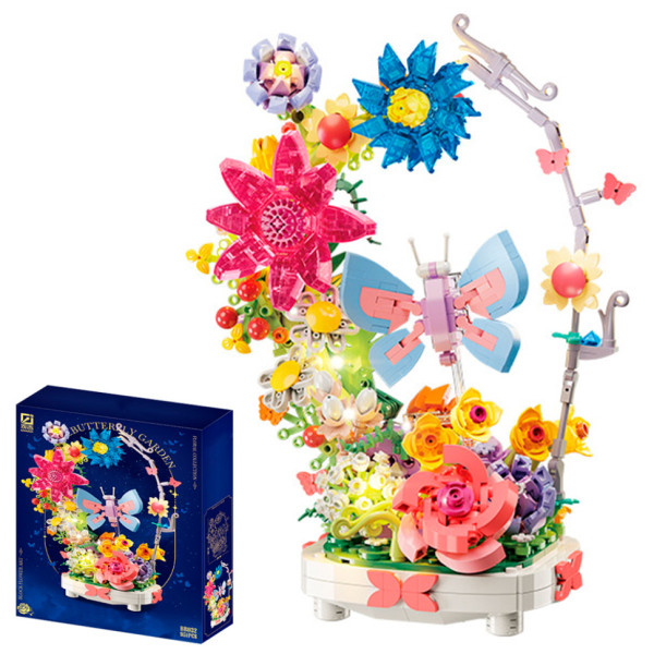Дитячий конструктор "Butterfly garden" BB032 зі світлом 914 деталей