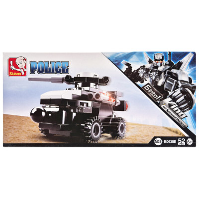 Дитячий конструктор Поліцейська серія Police SLUBAN M38-B0635-5 52 деталі