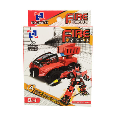 Дитячий конструктор 0868-57 пожежний транспорт