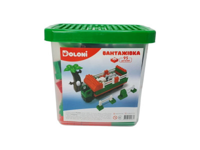 Конструктор "Вантажівка" 013888/10 в пластиковому боксі 95 деталей