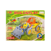 Конструктор дитячий Build&Play "Бульдозер" Keedo J-108A 116 елементів