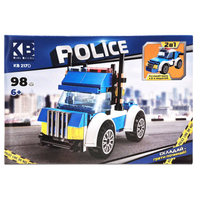 Дитячий конструктор Поліцейська серія Police KB 217D 2 в 1 98 деталей
